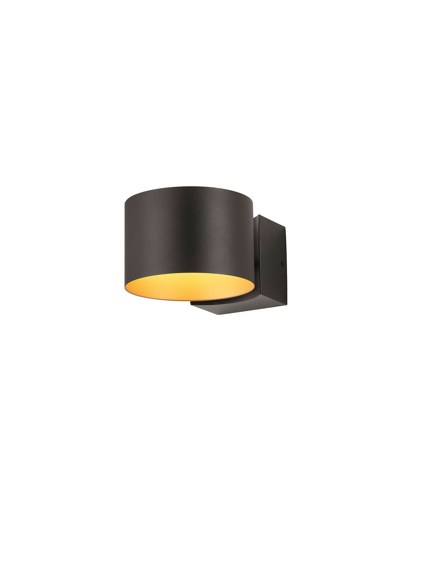 Musterring LED Wandleuchte MR LOOP schwarz-goldfarbig