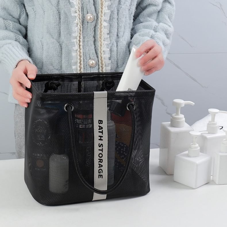 Evorest Bags - Badkamermand met letters van mesh (verschillende ontwerpen)