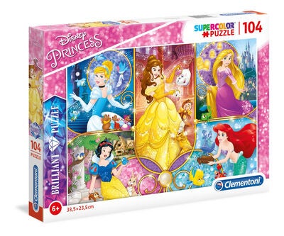 Disney Princess Brilliant Puslespill, 104 Biter