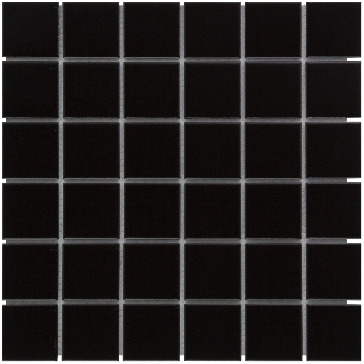 The Mosaic Factory Barcelona vierkante mozaïek tegels 31x31 zwart mat
