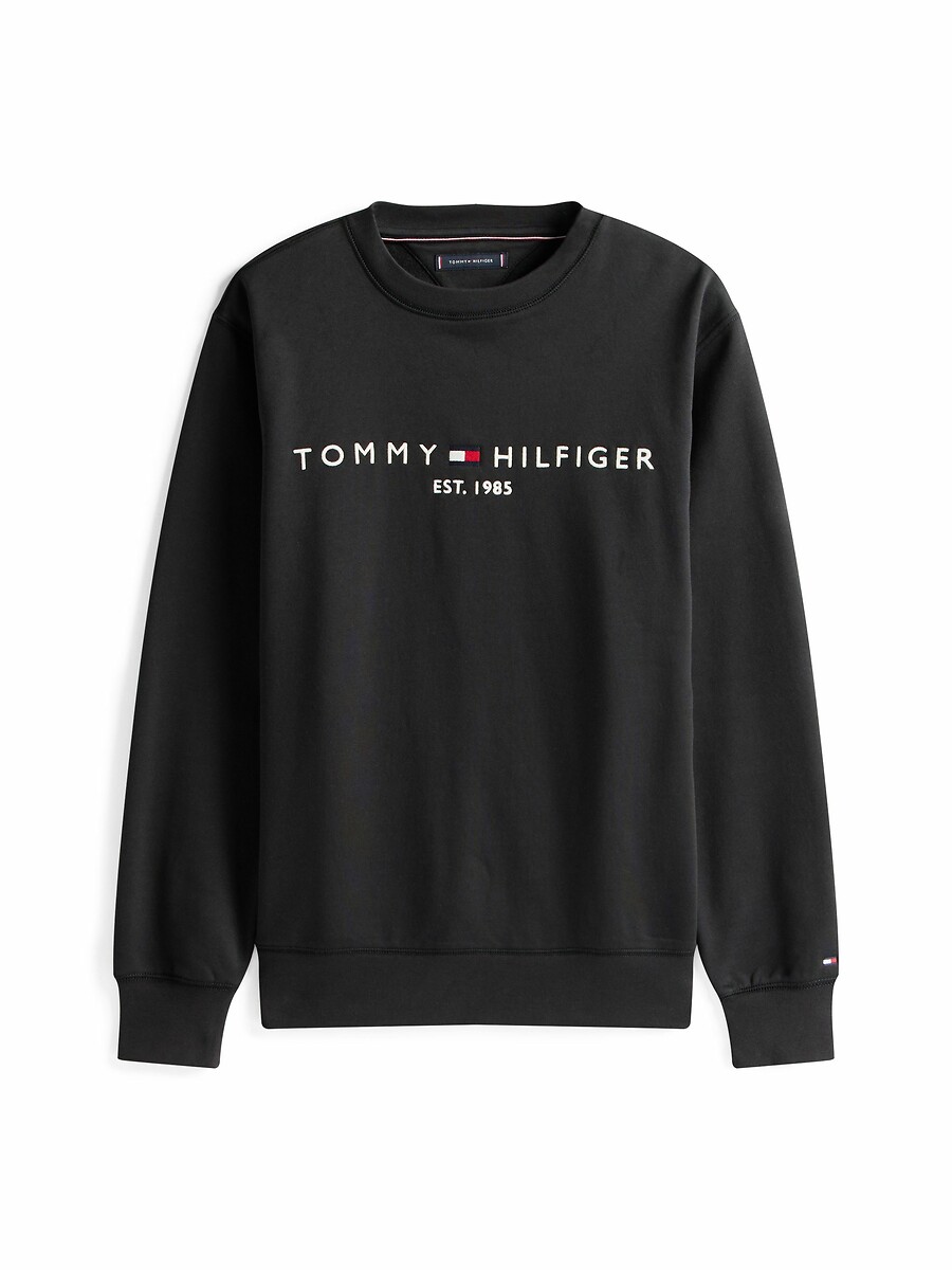 TOMMY HILFIGER<br>Suéter de gola redonda com o logotipo Tommy