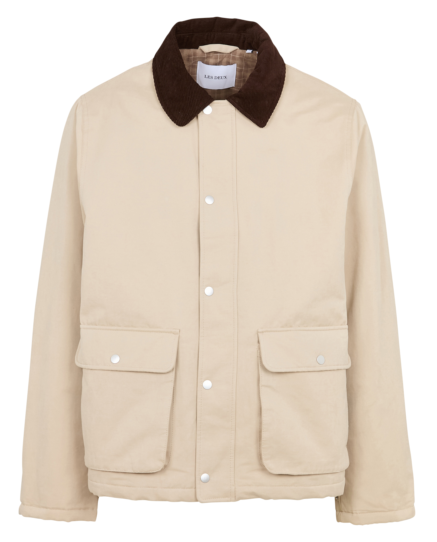 MONTANA - Veste droite en coton mélangé | Beige