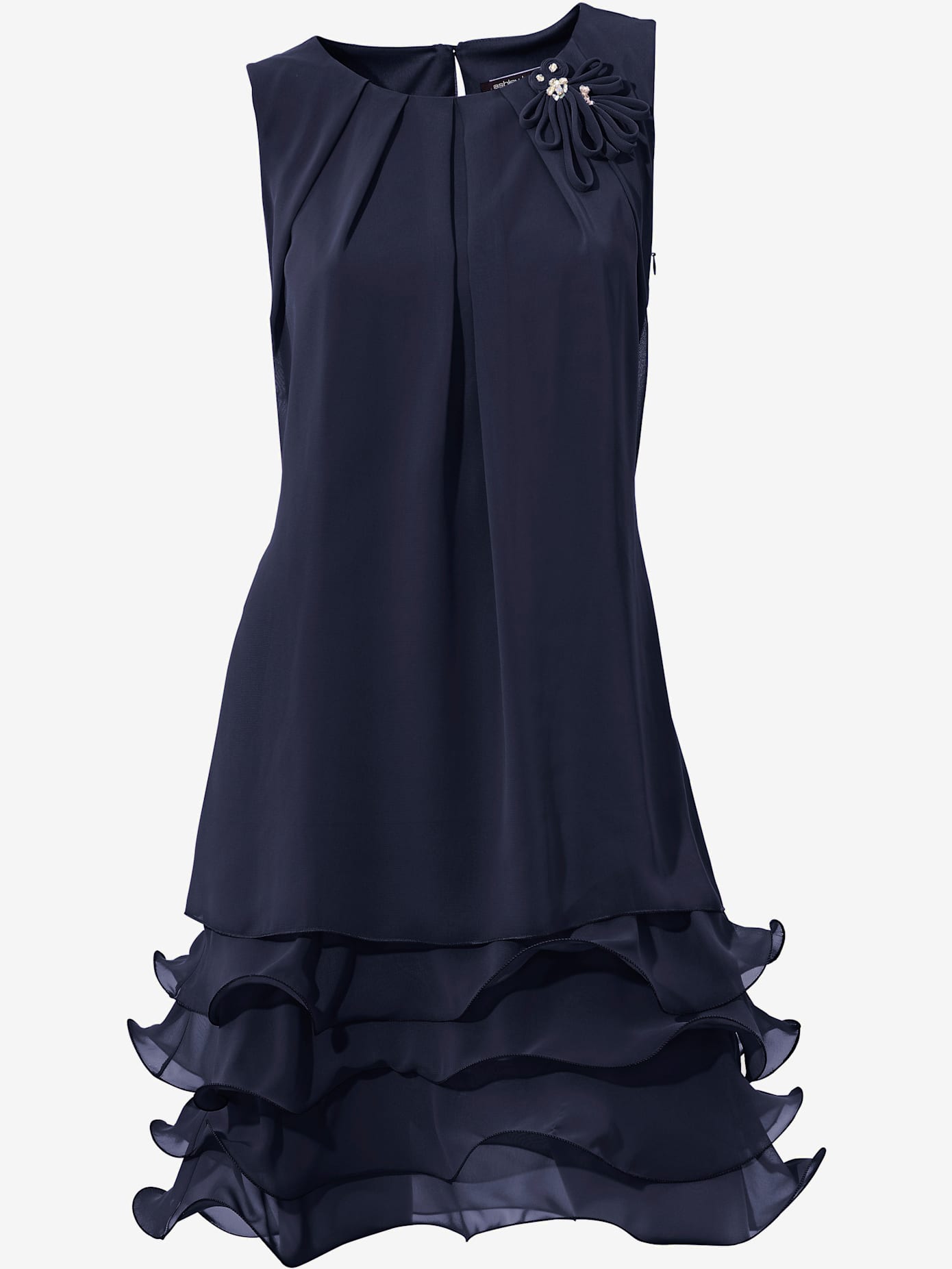 Robe de cocktail qualité crêpe légère et fluide