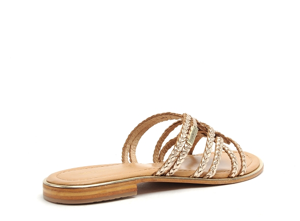 Les tropeziennes mules et sabots plats femme hyamei or