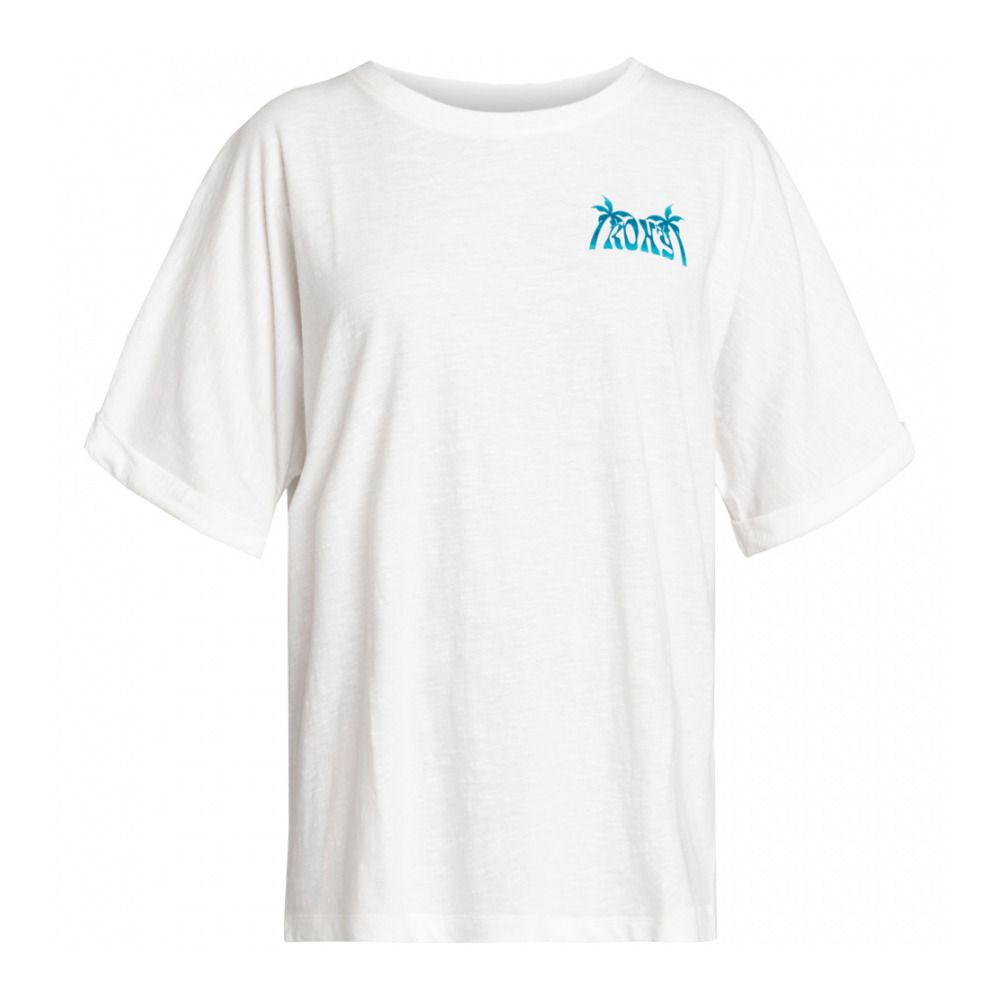 Roxy BACKSIDE SUN B - Tee-shirt Femme snow white