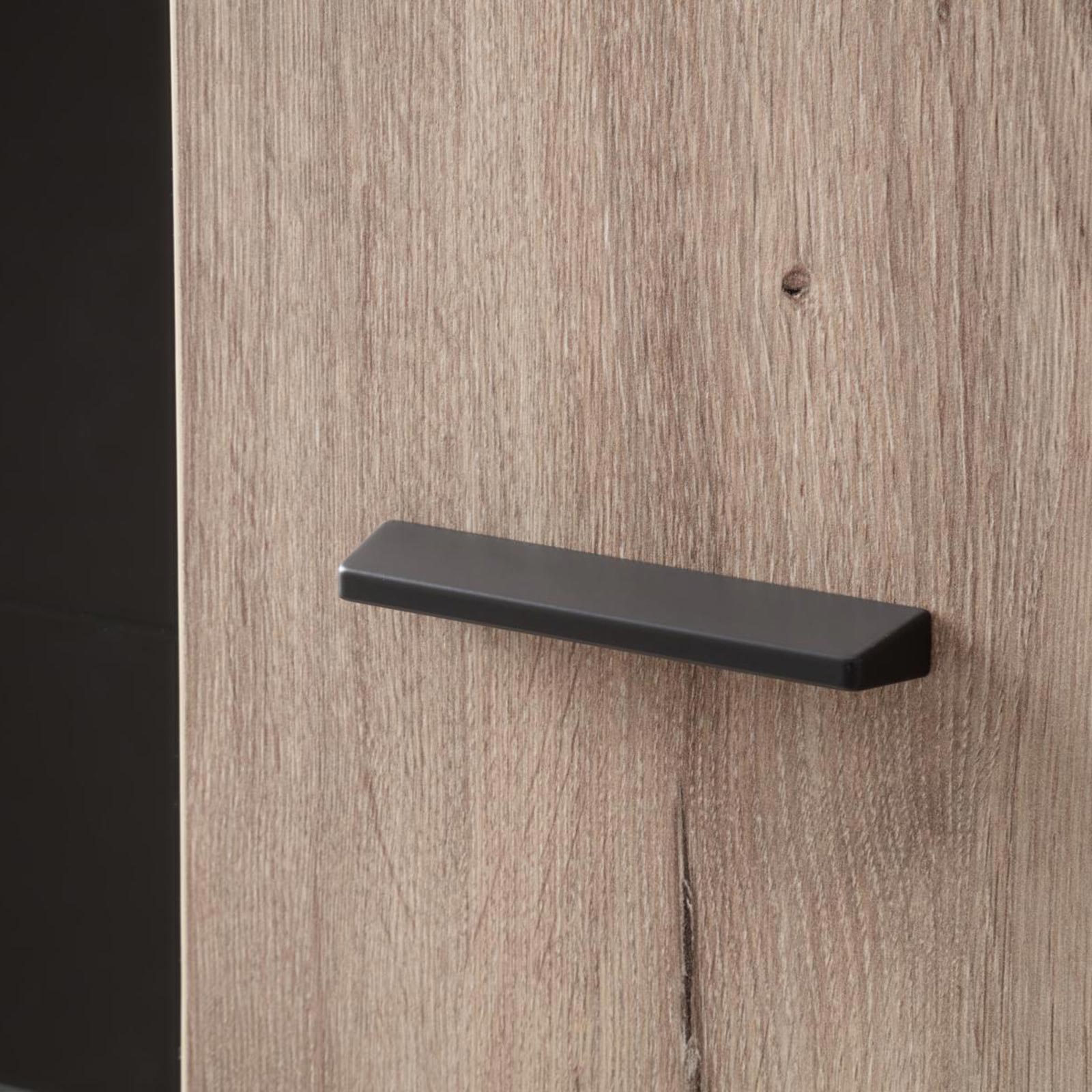 Standvitrine - Viking Oak - LED-Beleuchtung - 198 cm