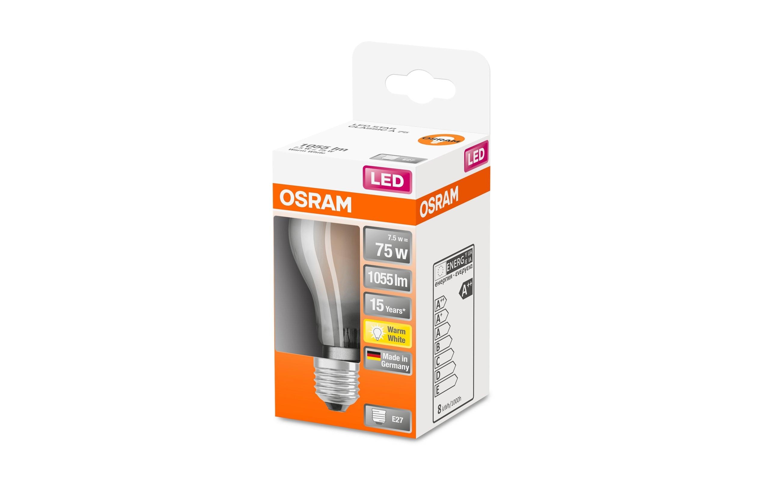 Lampe Star Retrofit, 7.5W, E27, WarmweissLED-Leuchtmittel