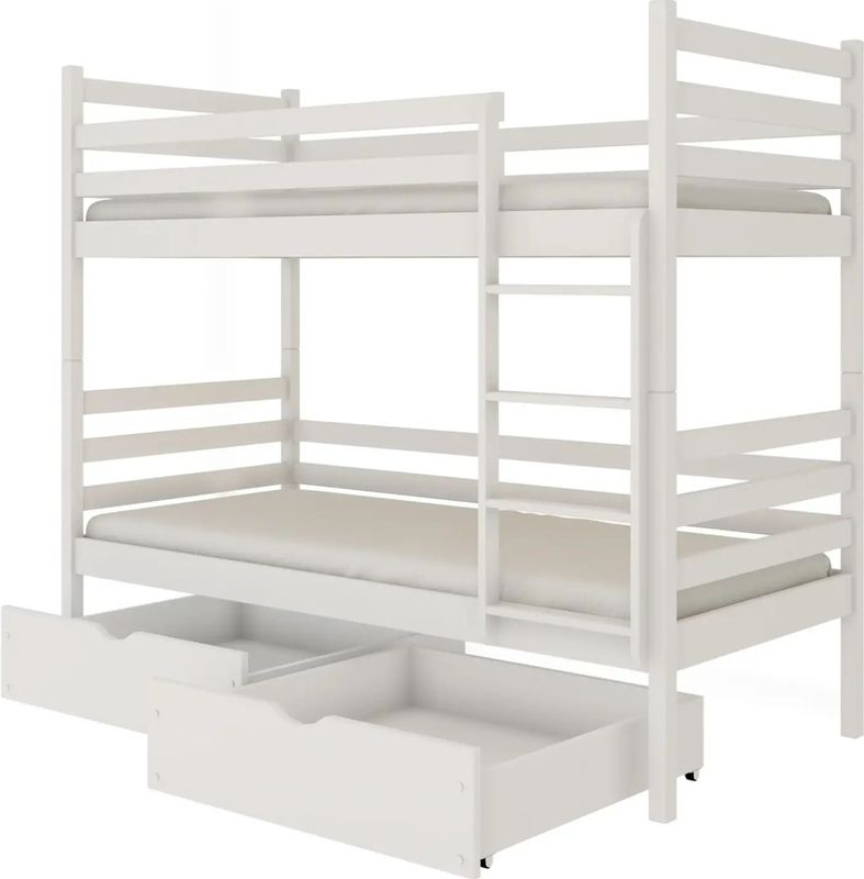NEMO - Stapelbed - Wit - Te Splitsen Tot 2 Bedden