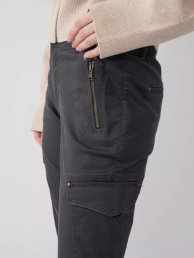MOS MOSH Cargohose MMGILLESTIMAFPANT grau