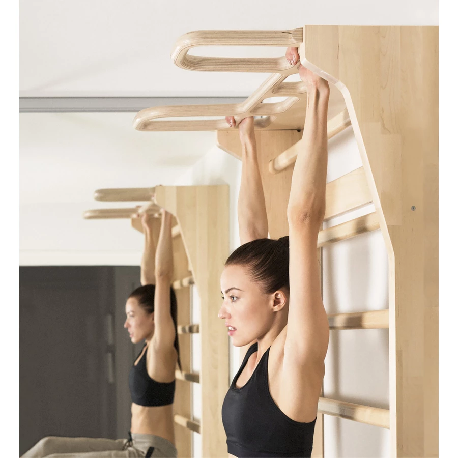 Fitwood AARNI Sprossenwand, schwarz - Birke