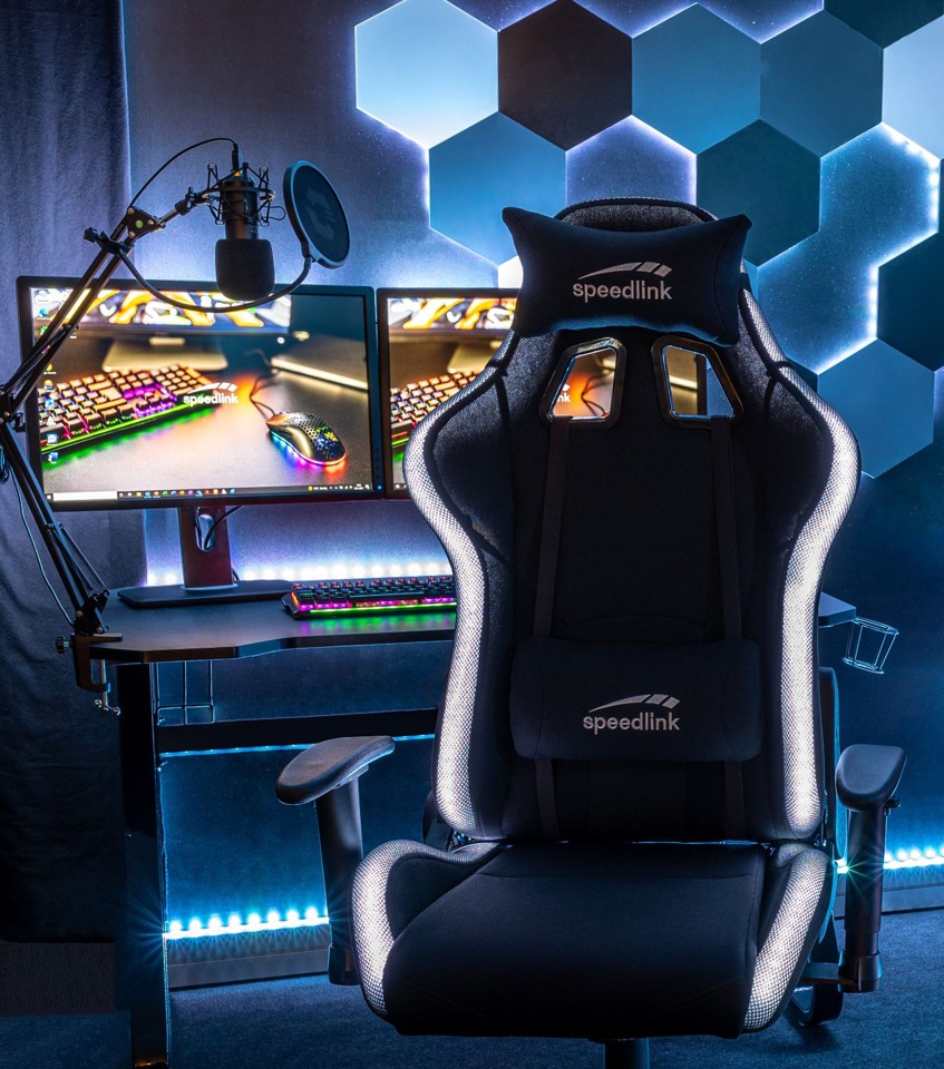 Speedlink - REGYS RGB Gaming Chair, black fabric
