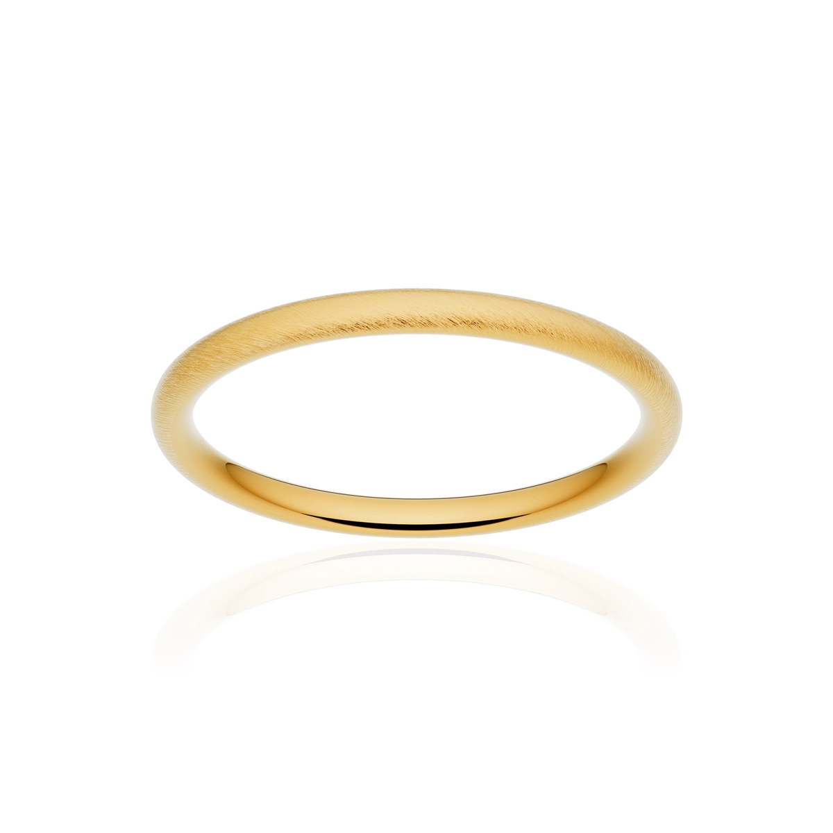 Alliance or 375 jaune givré ruban confort 2mm