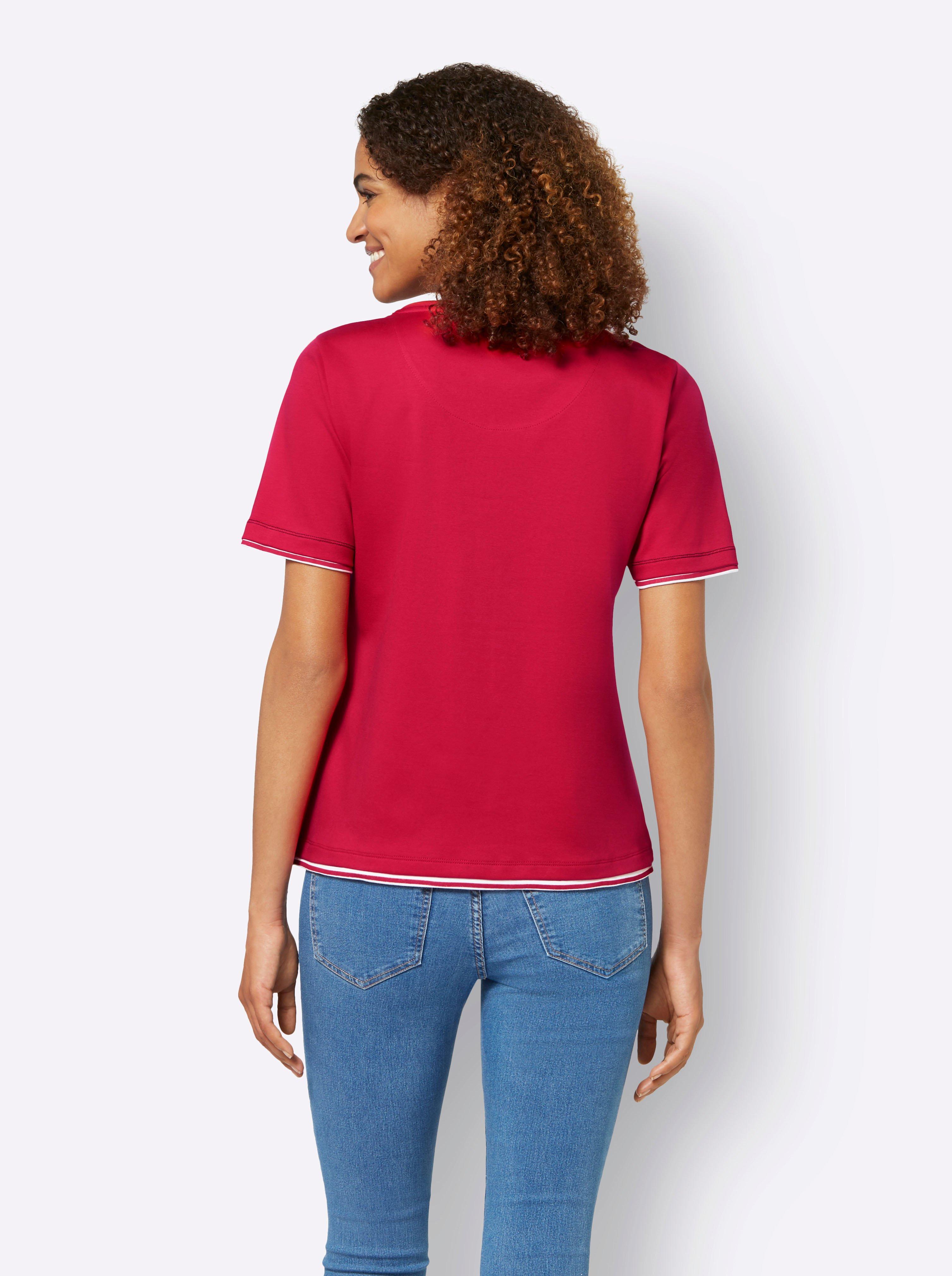 Shirt mit Streifendetails und Bindeband
