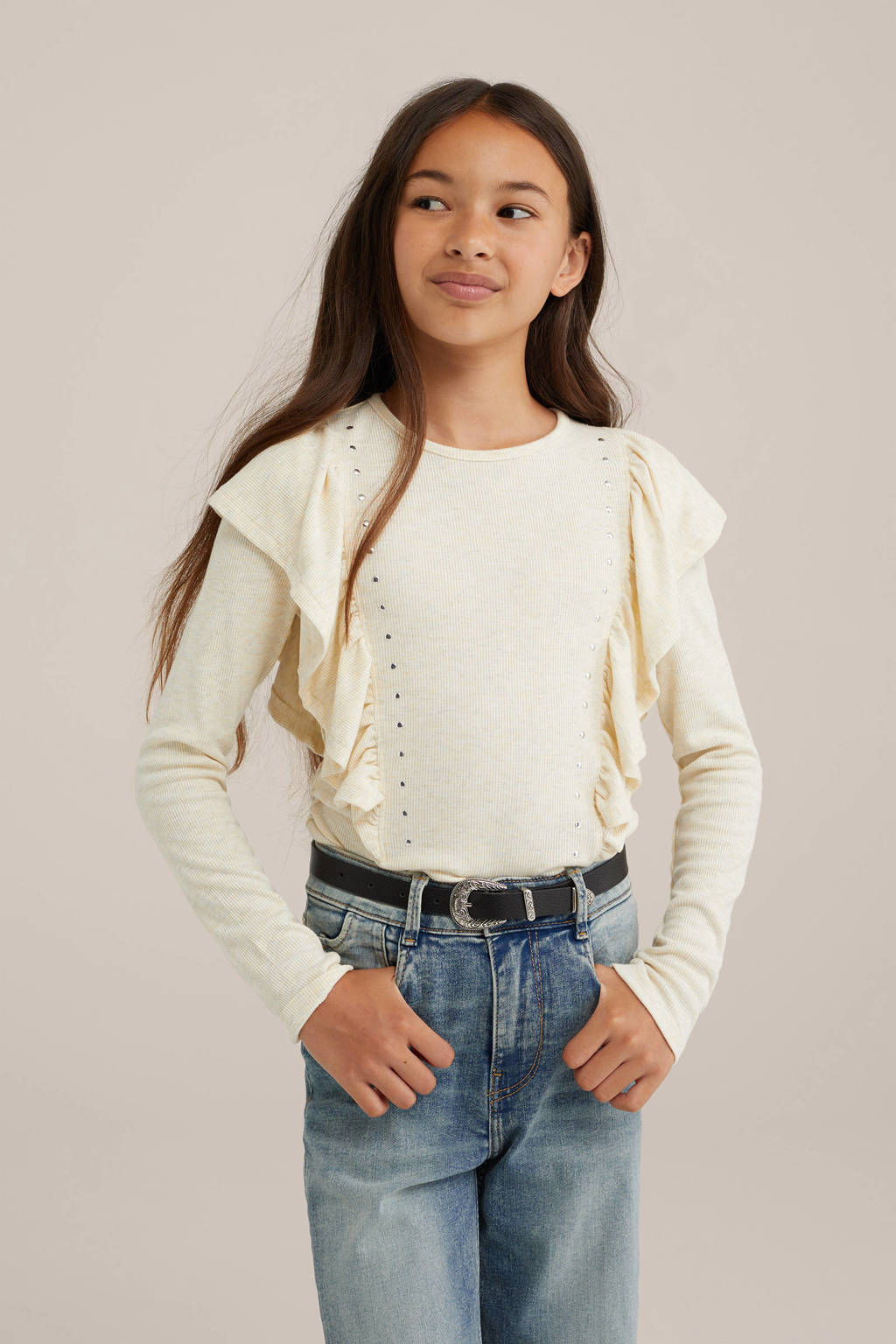 WE Fashion Longsleeve ecru
