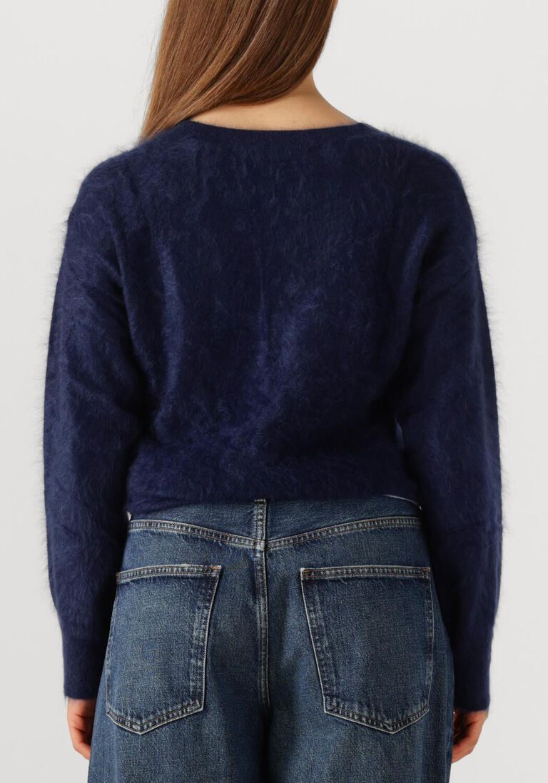 donkerblauwe absolut cashmere trui zoe