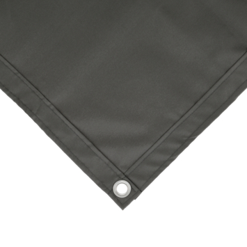 Balkonscherm doek polyester grijs ca. 90 x 500 cm