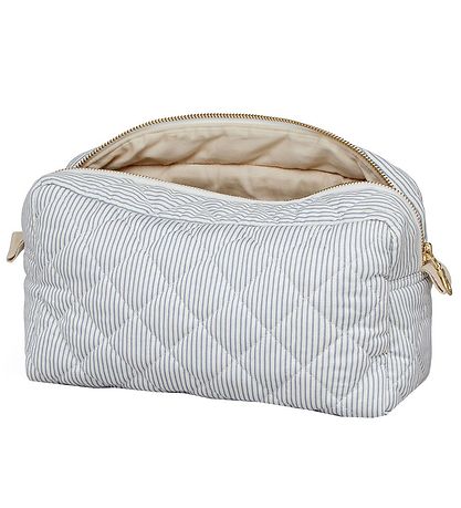 Cam Cam Kulturbeutel - Quilted - Classic+ Streifen Blue
