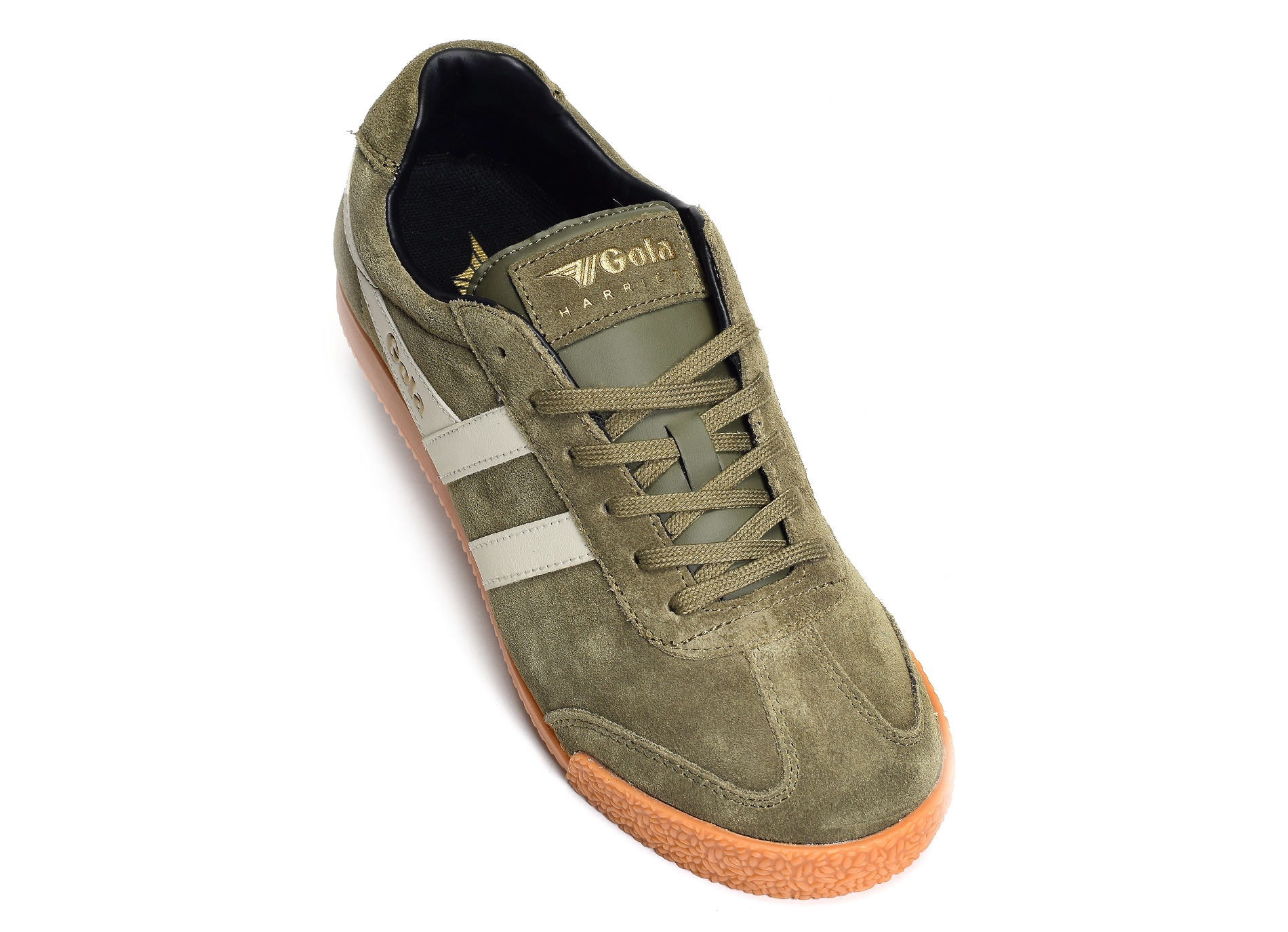 Harrier suede trainers kaki