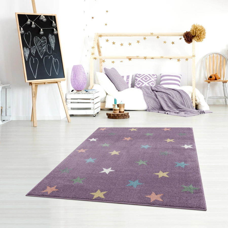 LIVONE Kinderteppich Happy Rugs Fame fliedermulti