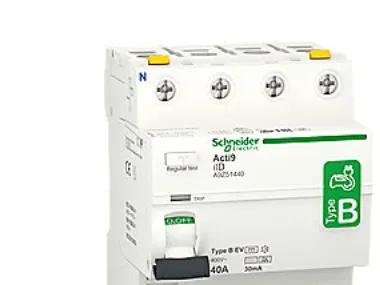 Schneider Schreibgeräte A9Z51440, Reststrøm enhed, Type B, IP20, 400 V