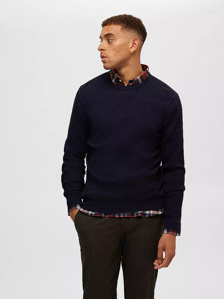 SELECTED Pullover SLHBERG  dunkelblau