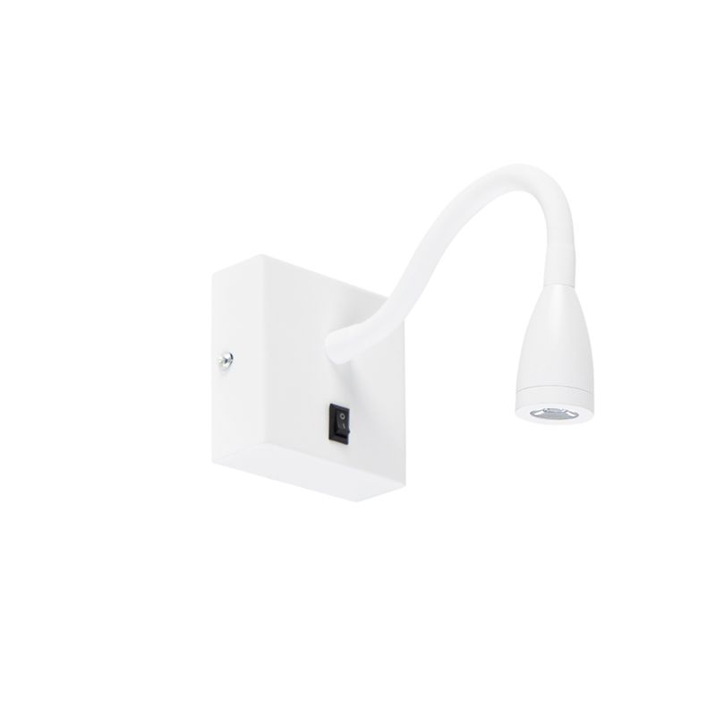 Moderne flexibele wandlamp wit LED - Flex