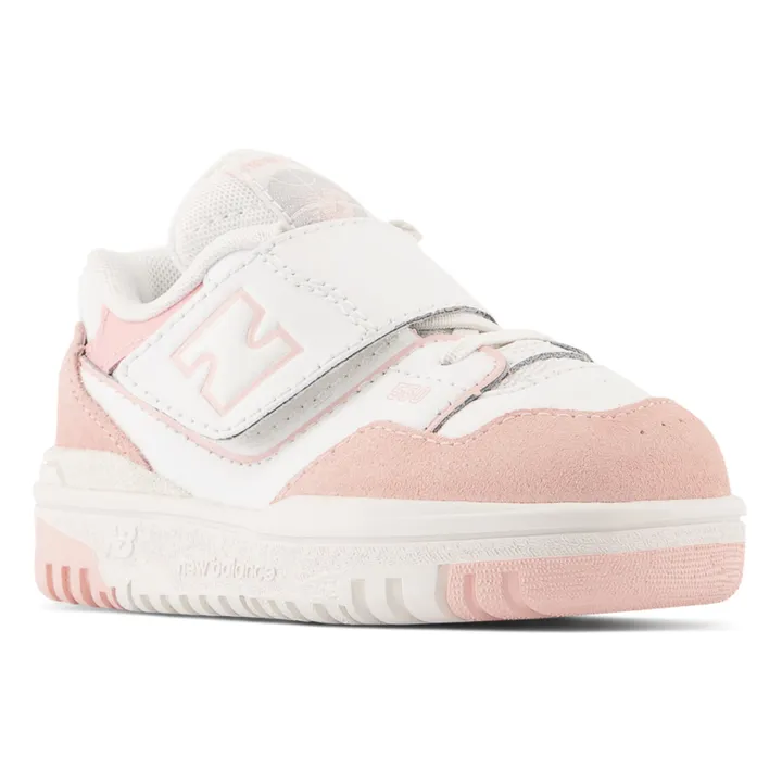 New Balance Baskets Lacets et Scratchs 550 Classic | Rose pâle