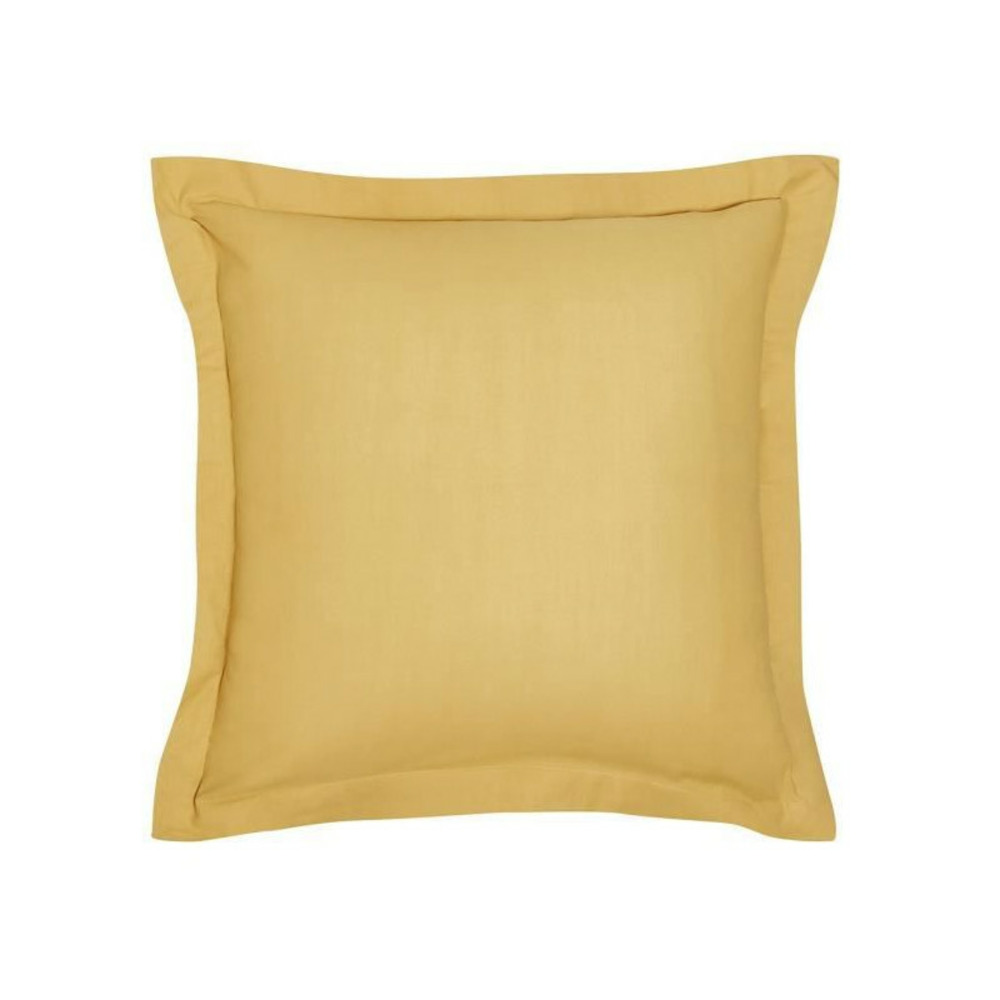 Taie d'oreiller essential - 63 x 63+5 cm - 100% coton uni - ocre