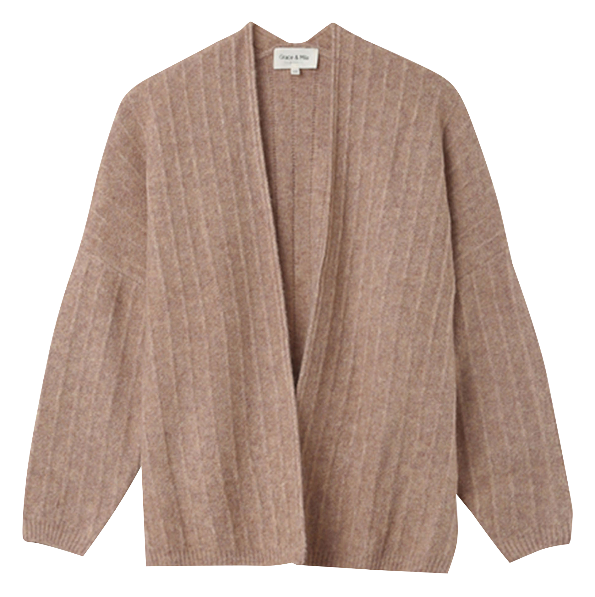 NANDO - Cardigan ample en maille | Gris