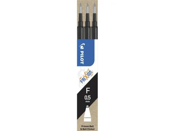 Refill Pilot FriXion Fine 0.5 mm sort - (3 stk.)