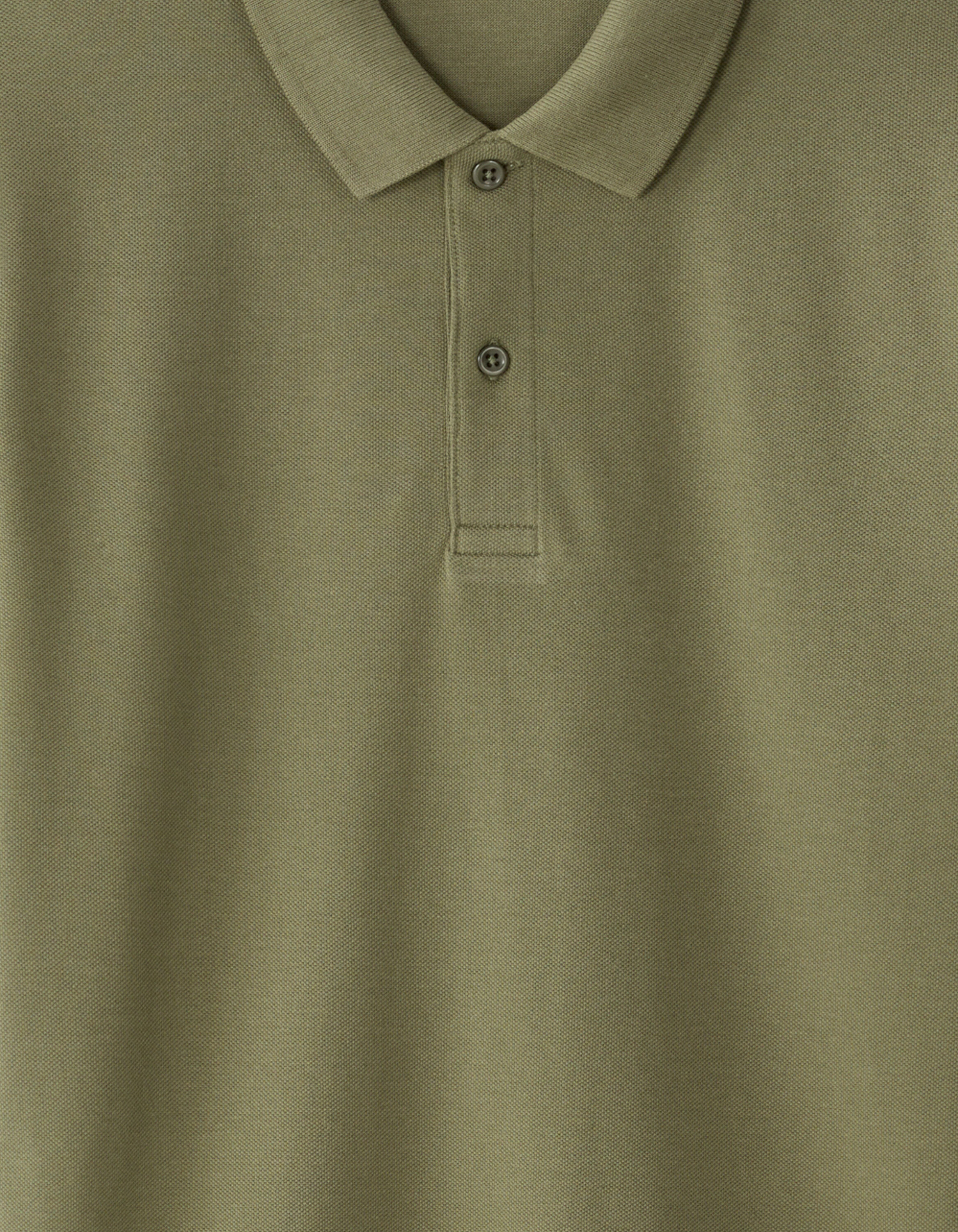 Polo piqué regular 100% coton - vert olive