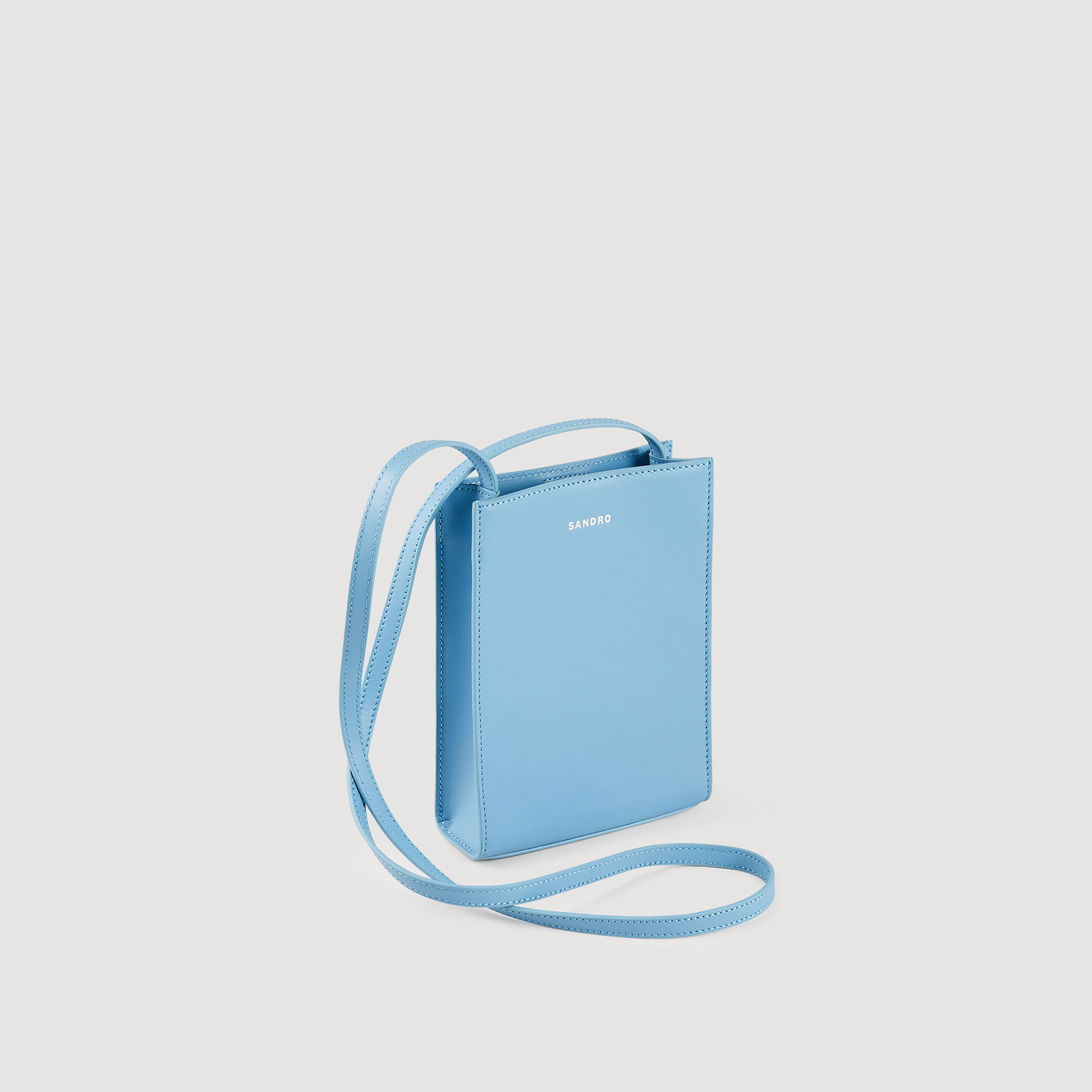 Petit sac en cuir lisse