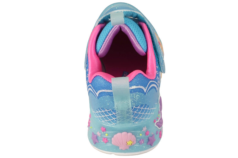 SKECHERS S LIGHTS MERMAID DREAMS BLUE GLITTER