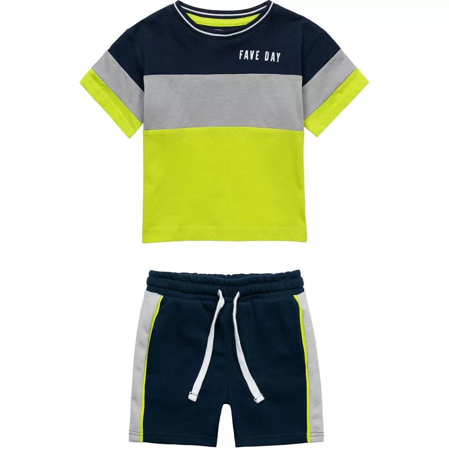 MINOTI T-Shirt und Shorts im Set GrünDunkelblau