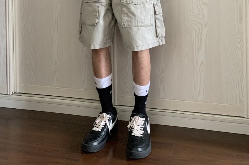 Neonity Wear - Mid Rise Plain Cargo Shorts