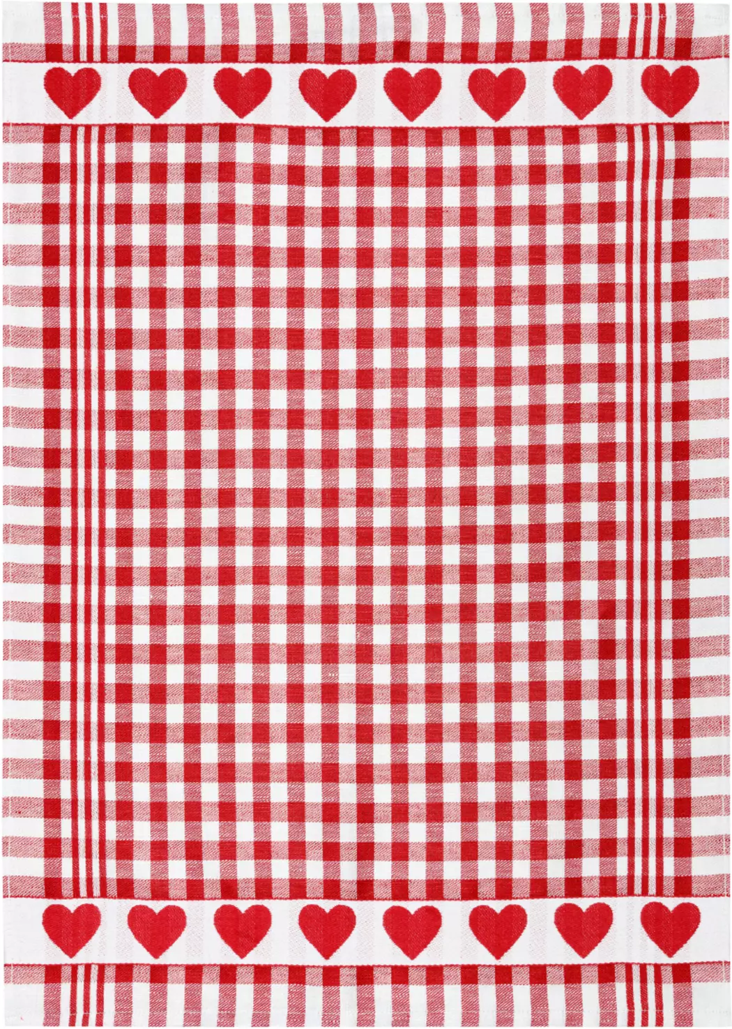 Geschirrtuch Herzen 50 x 70 cm