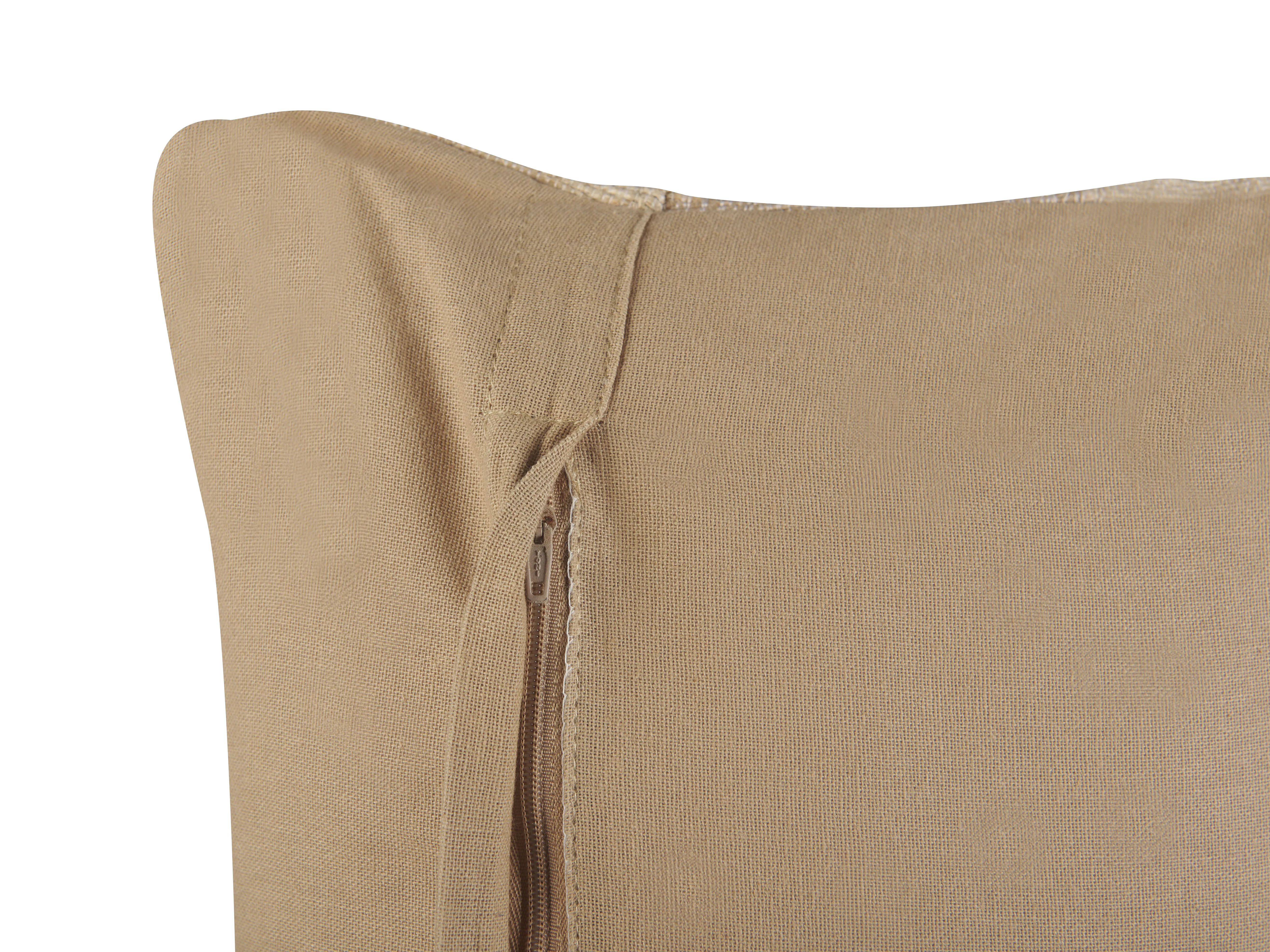 Set van 2 sierkussens LUINA Jute 30 x 70 cm Beige effen