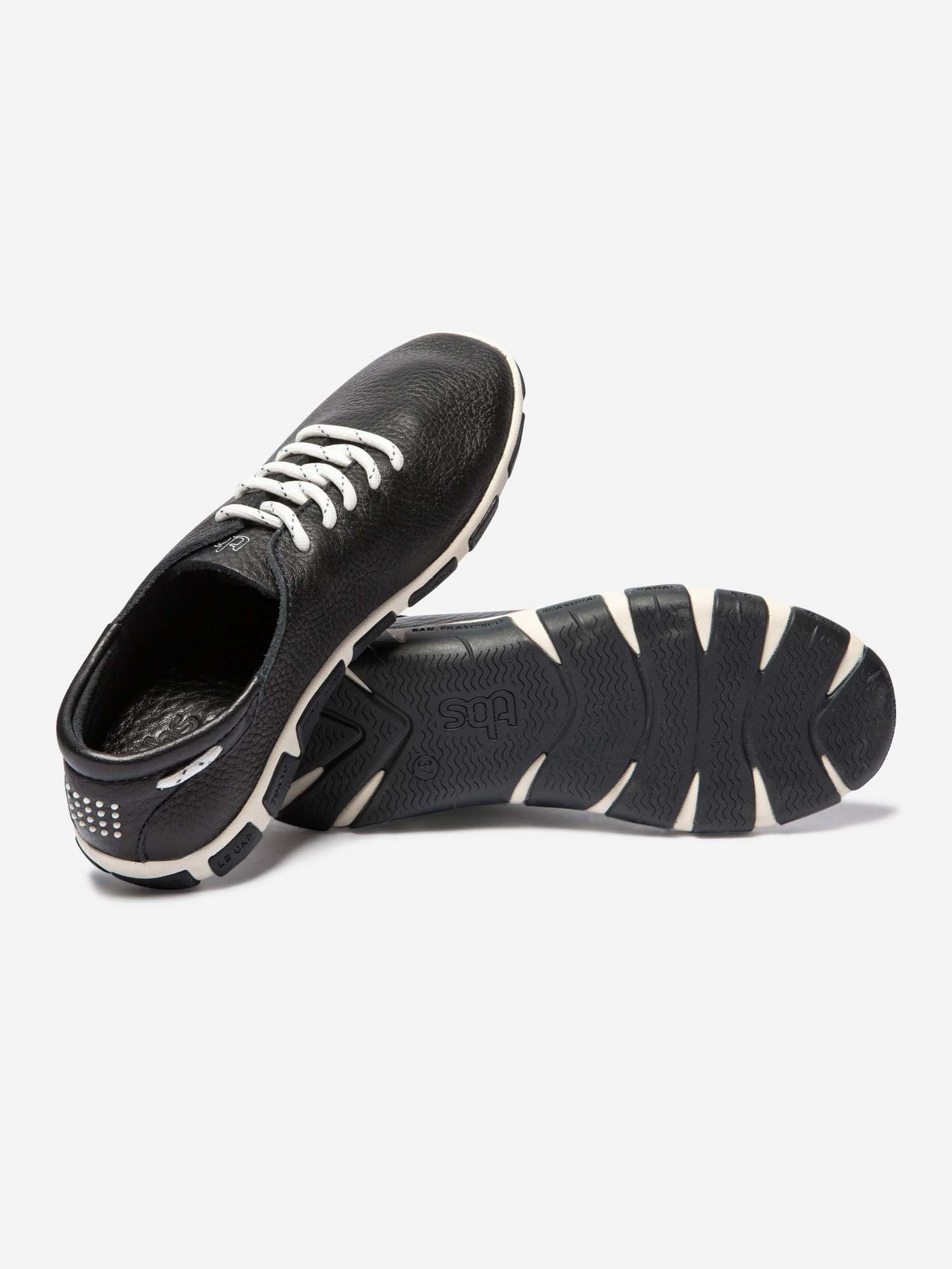 Tennis Femme Confort Cuir Marine