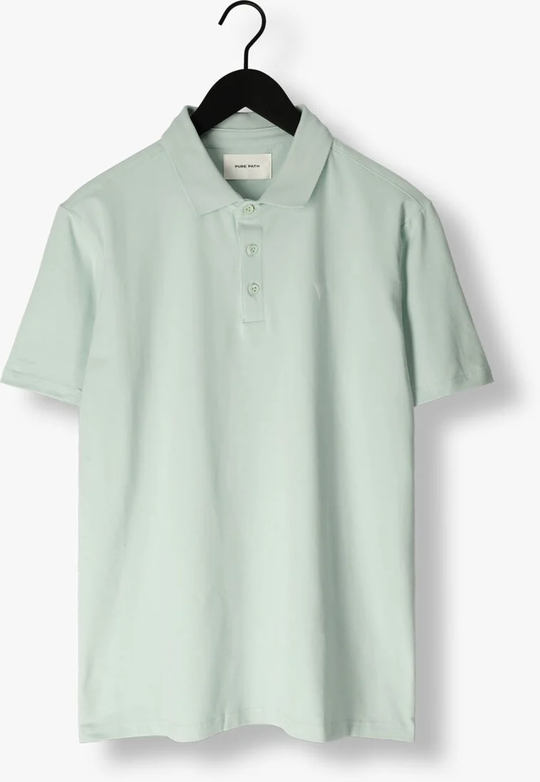 PURE PATH mint pure path polo shortsleeve polo with chest print