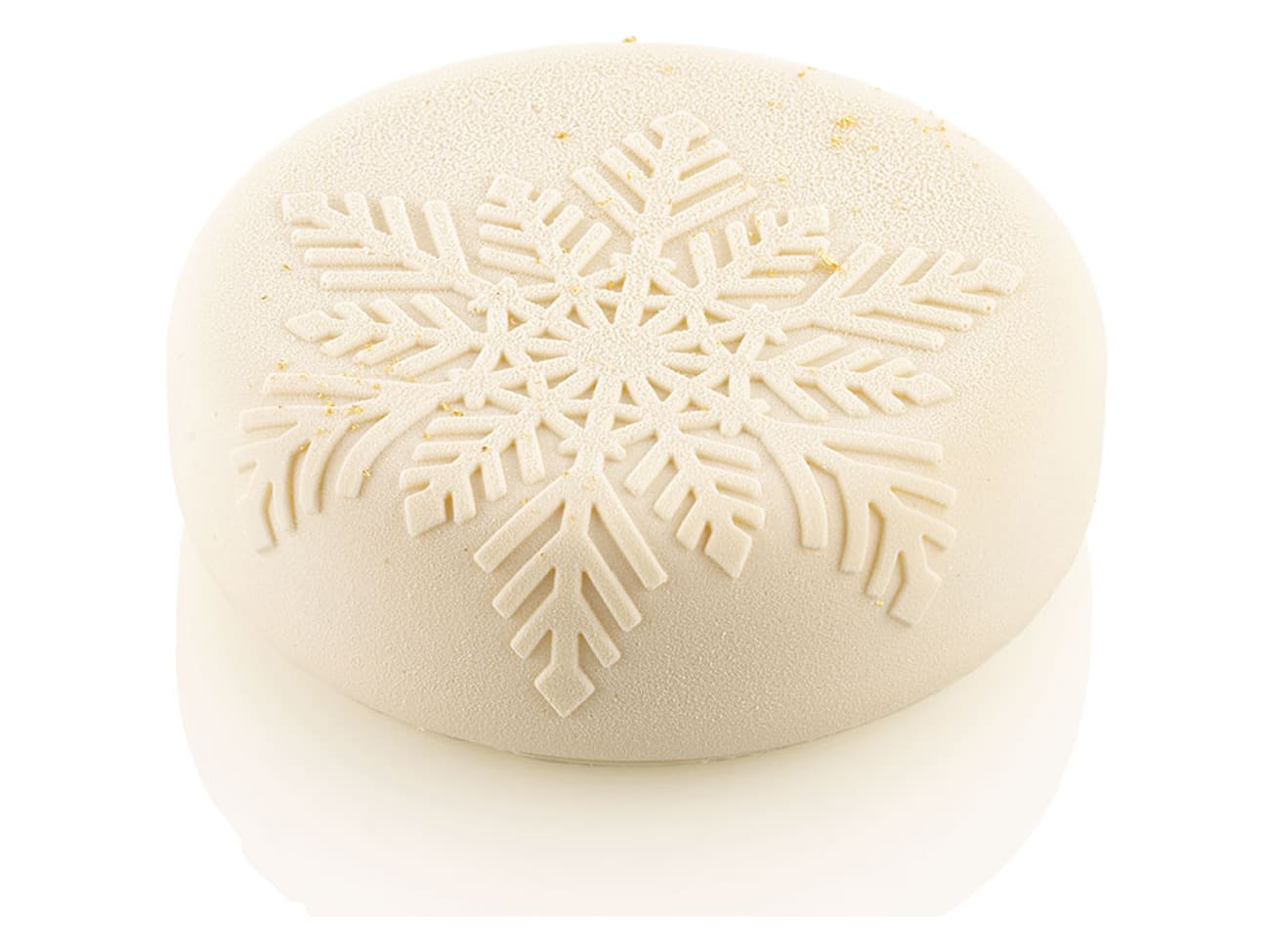 Moule silicone Nève - décor flocon - Ø 17 x ht 5,5 cm - Silikomart