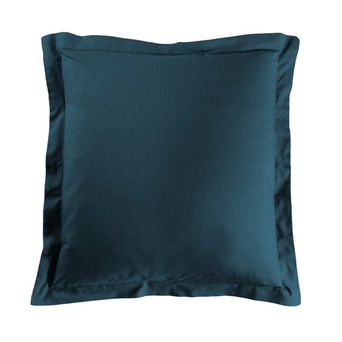 TAIE OREILLER 63X63CM UNI 57 FILS LINA BLEU