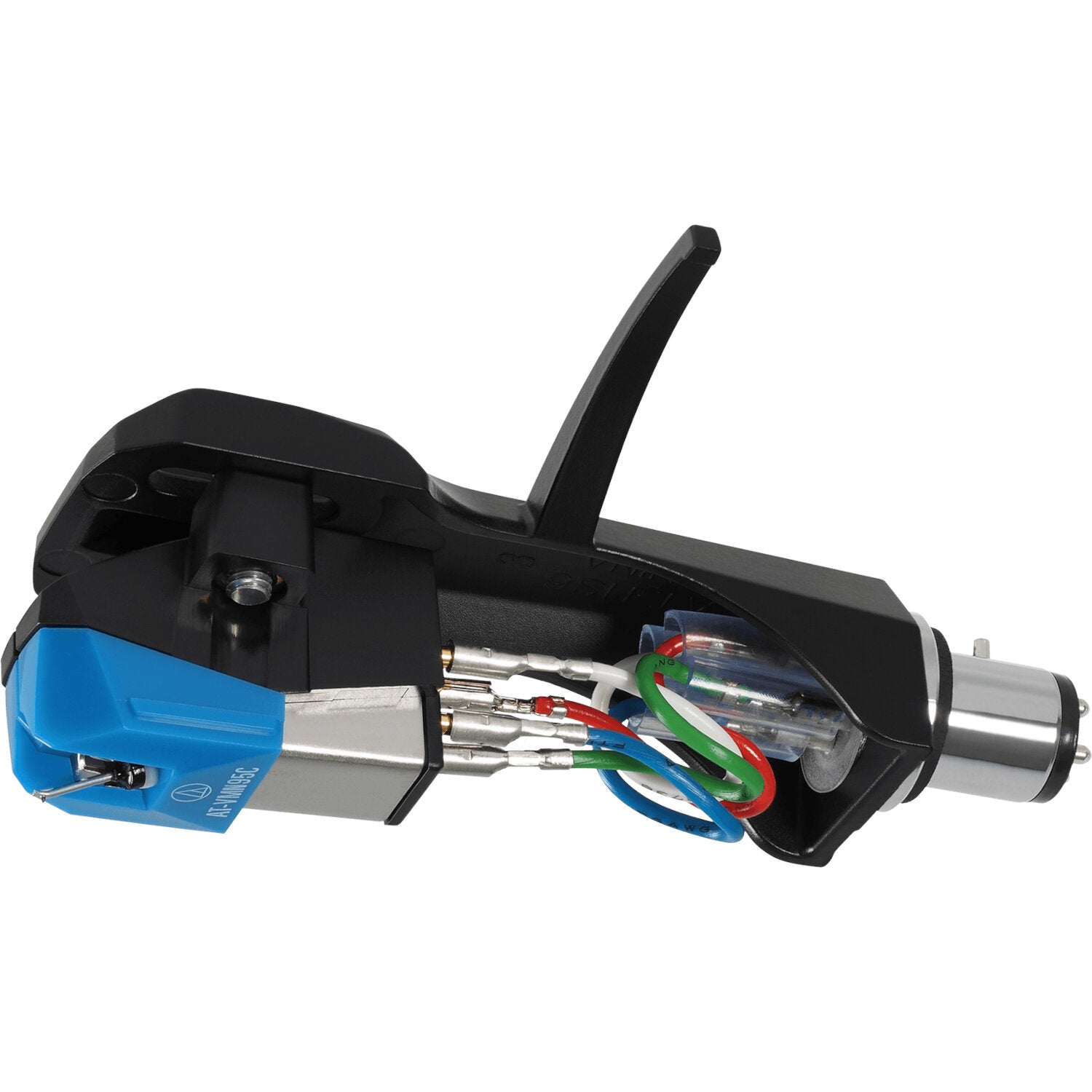 Audio Technica AT-VM95C/H MM cartridge gemonteerd op headshell, sferische stylus