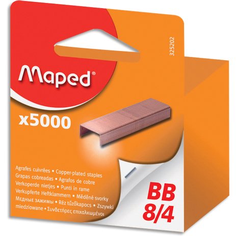 Agrafes 8/4 Maped - Boite de 5000