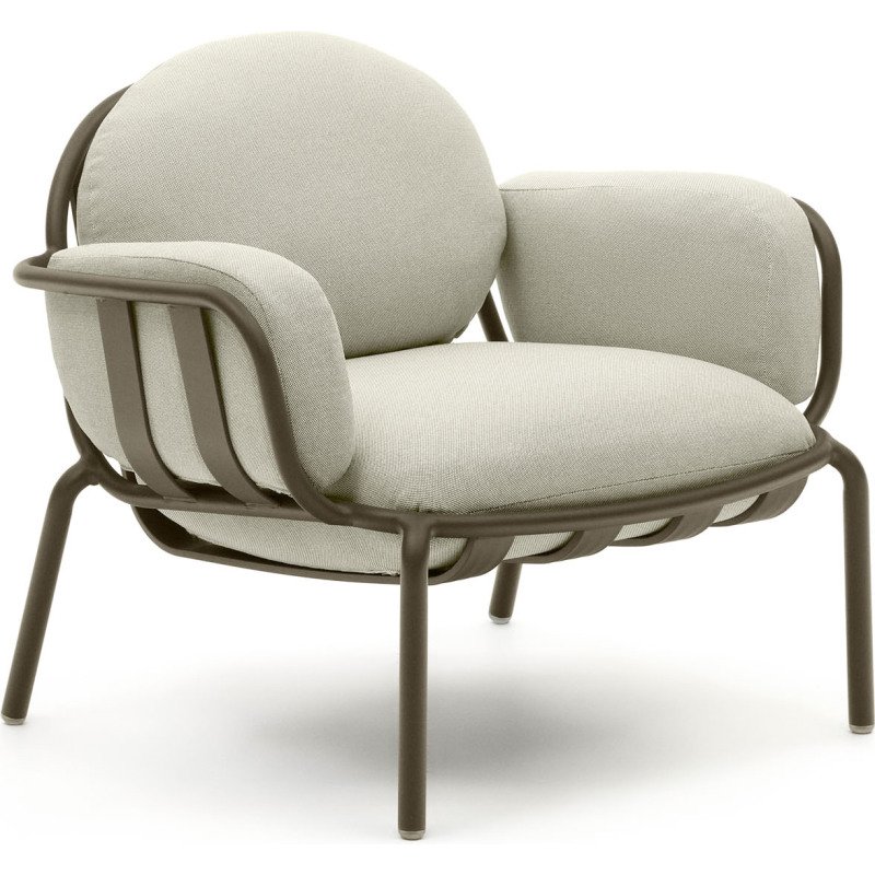 Fauteuil de jardin Joncols en aluminium finition peinture verte