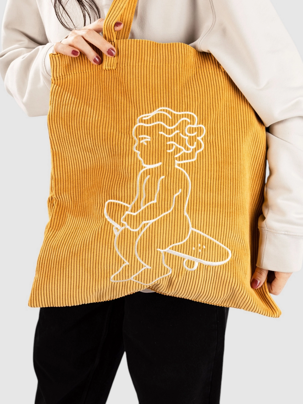 Ementa SB Baby Cord Tote Bag yellow