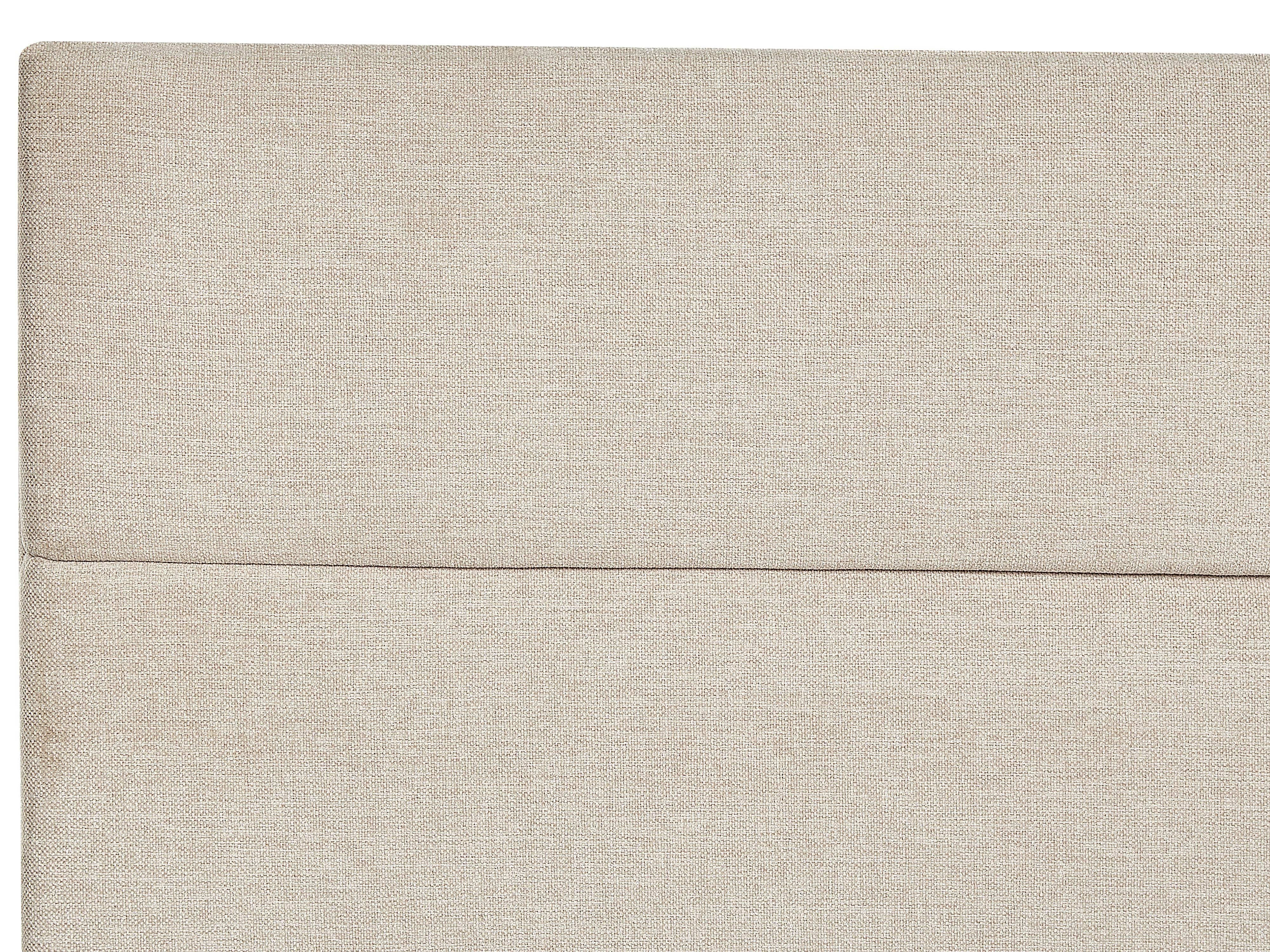 Boxspring met opbergruimte Stof ARISTOCRAT 160 x 200 cm Lichtbeige