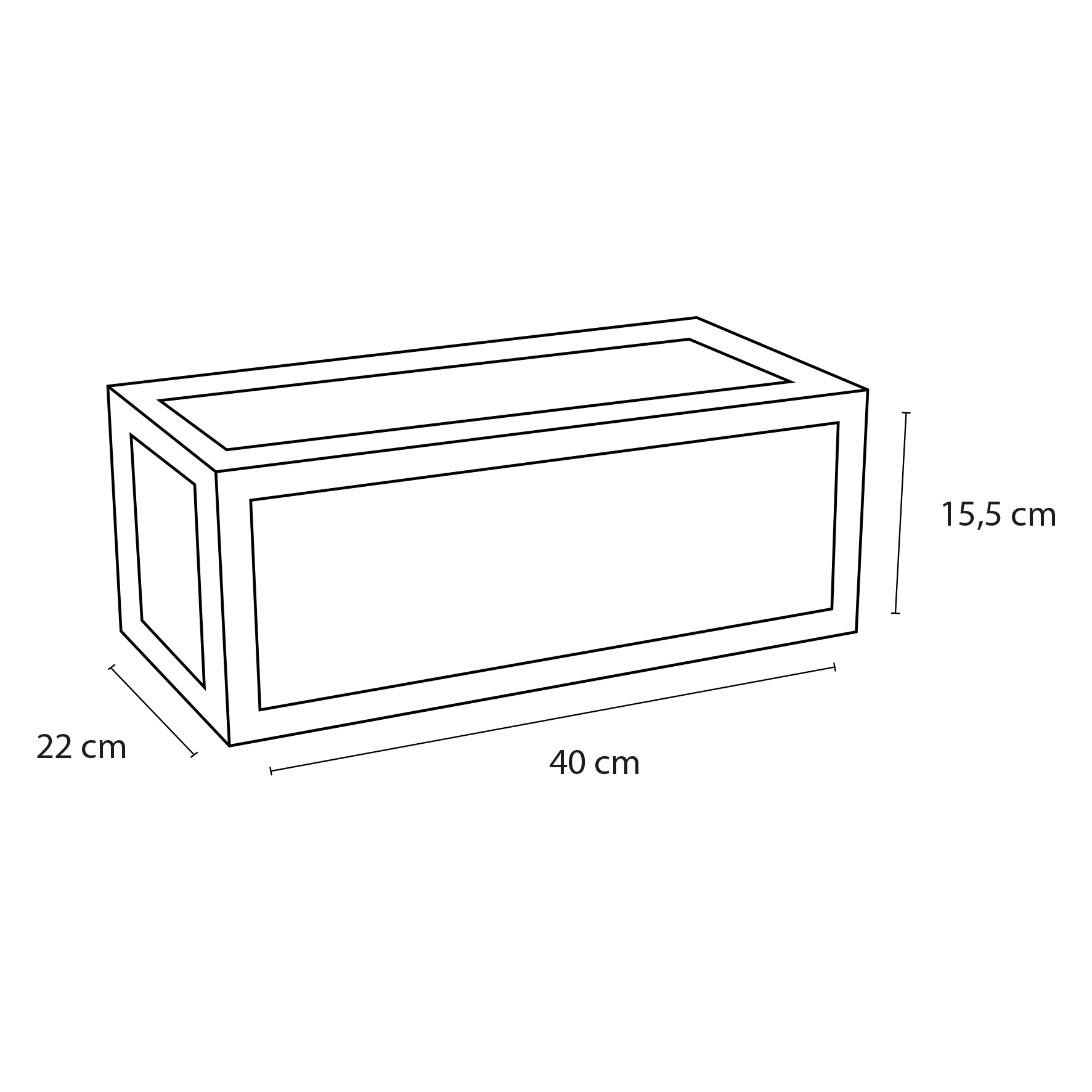 Differnz handdoekrek voor fontein 40x22cm wit