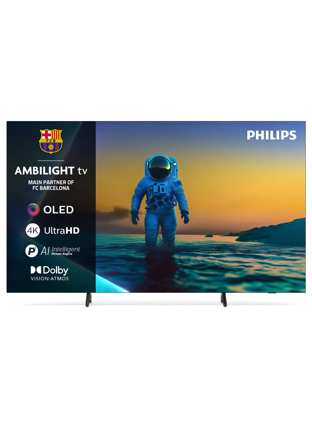 Rahmenloser Philips 4K Ultra HD Fernseher