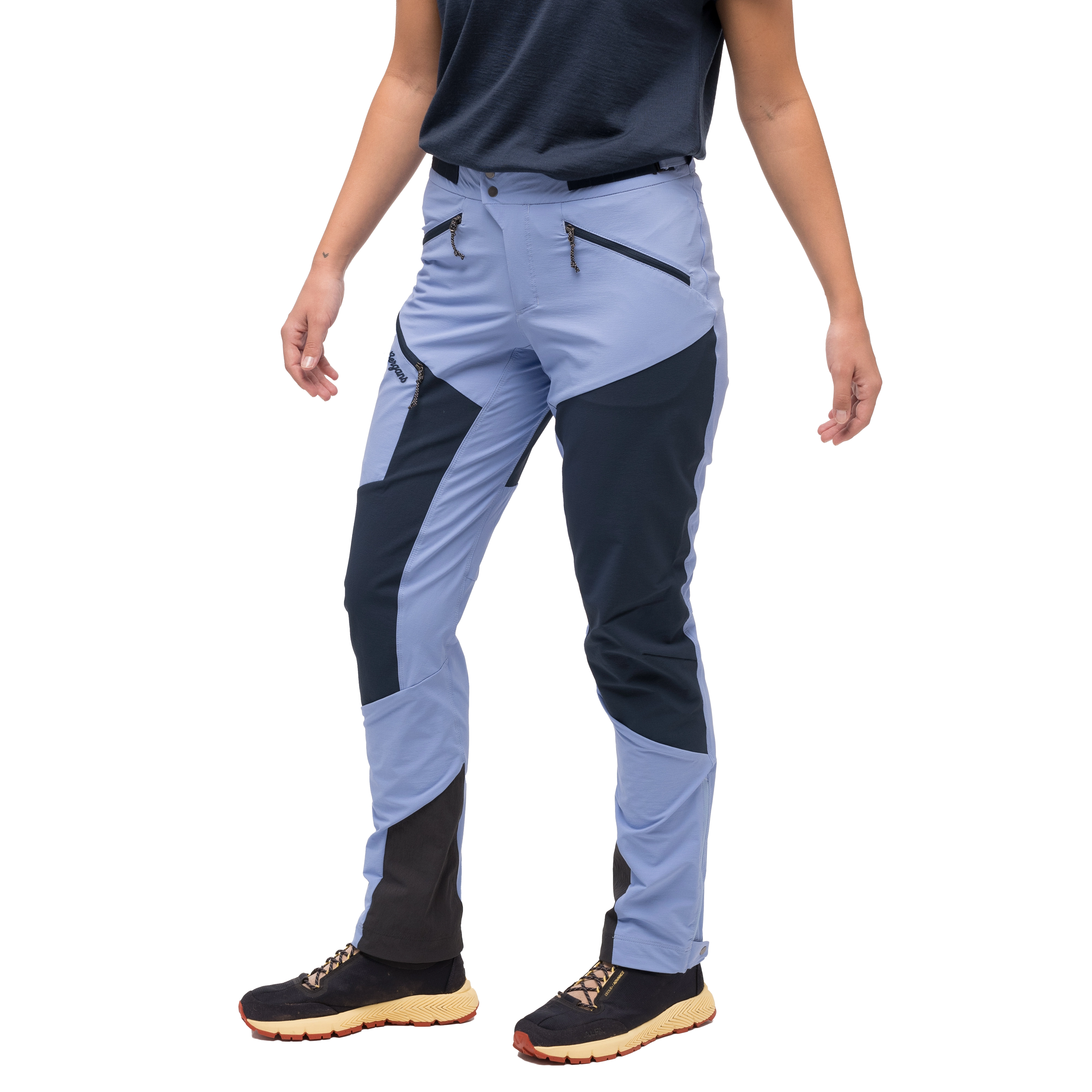 Tind Softshell Pants Women Blueberry Milk / Navy Blue