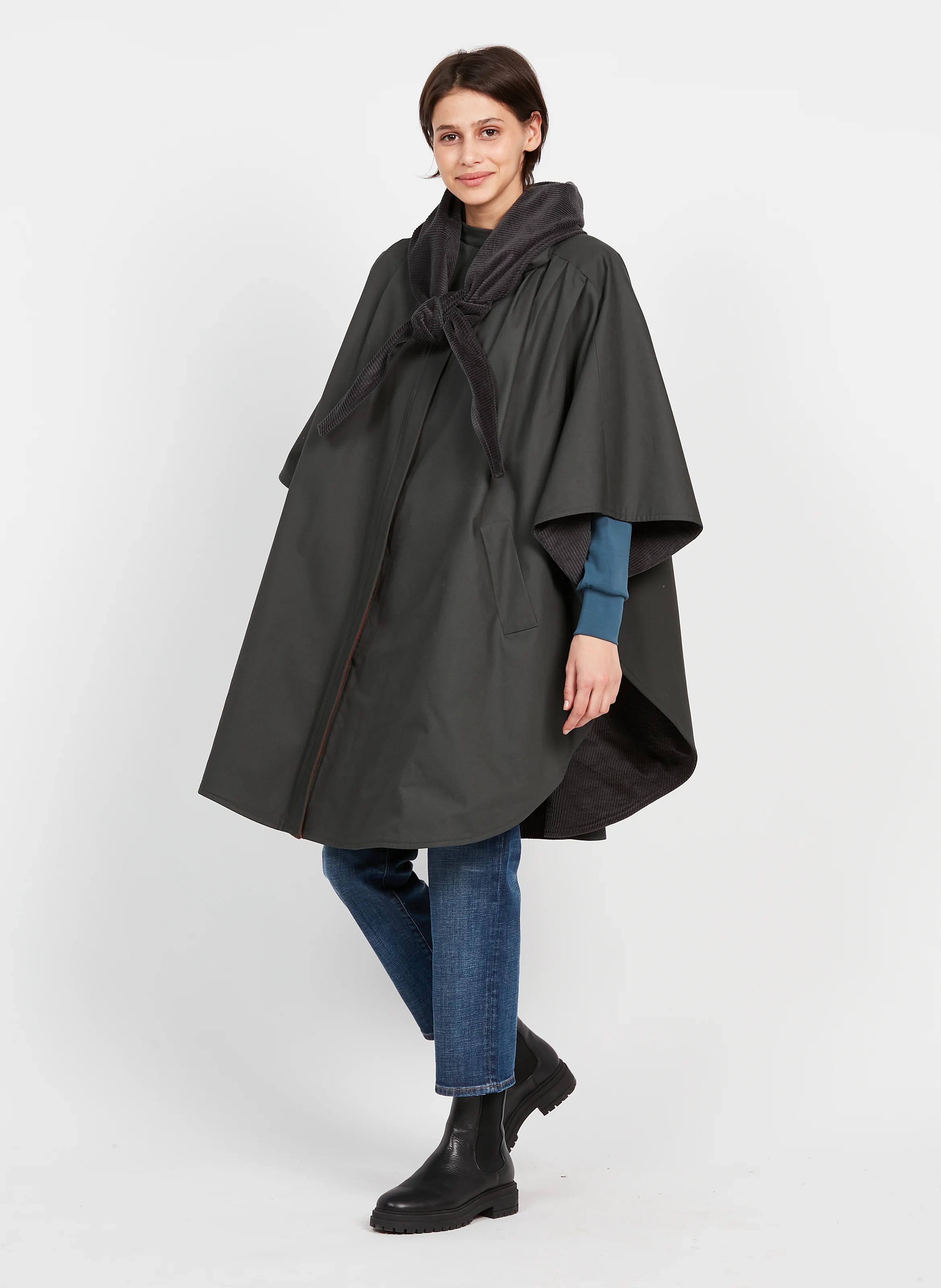 BELCASTLE - Manteau col rond en coton| Vert